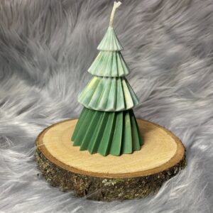 Design fenyő gyertya (zöld)